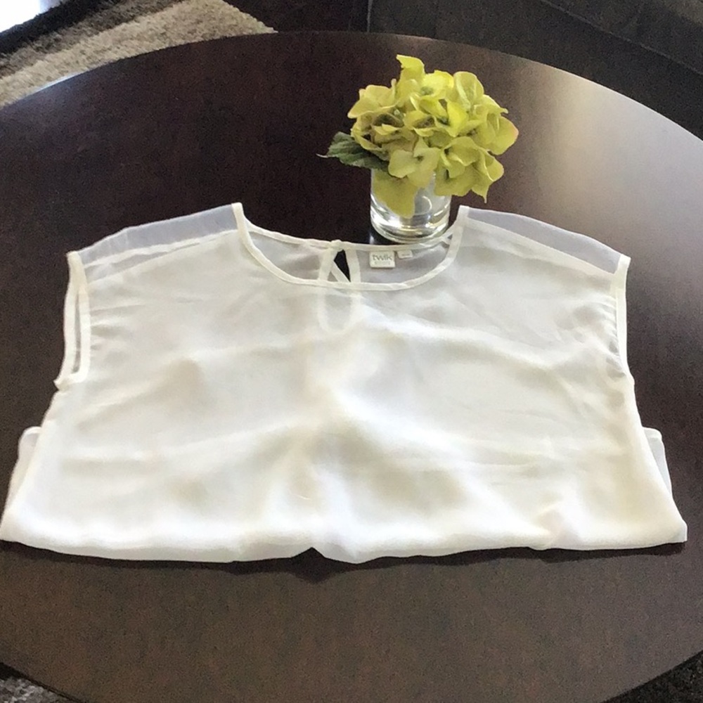NWOT sheer blouse